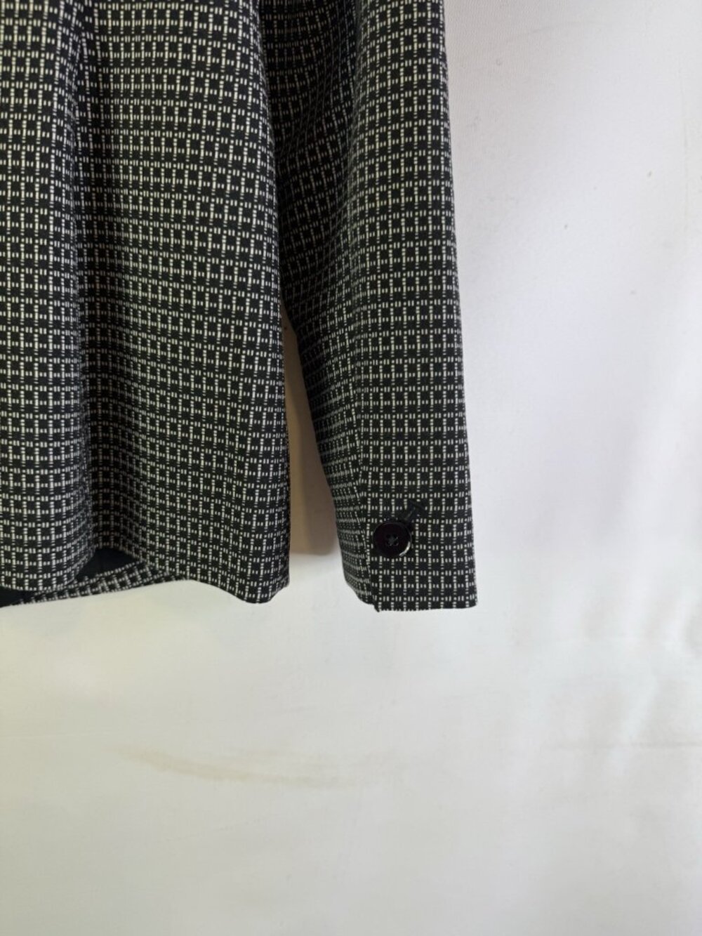 New White House Black Market Blazer Jacket Grid Shawl Collar Jacket - Picture 10 of 10
